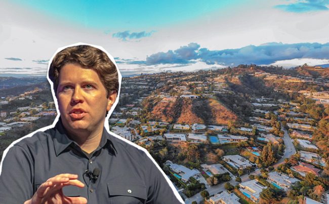 Garrett Camp, with Trousdale Estates (Credit: Flickr and Google Maps)